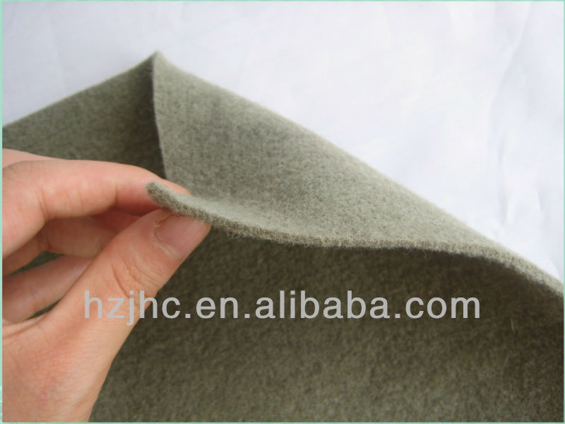 Needle-punched nonwoven fabric for car ceiling