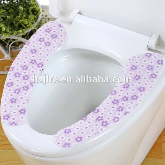 New Style Sticky Portable Printed Fetl Toilet Seat Cover Pads