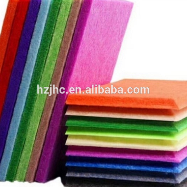 Wholesale 100% polyester Needle ƙulli Ji Nonwoven Fabric Domin Handmade DIY Fabric