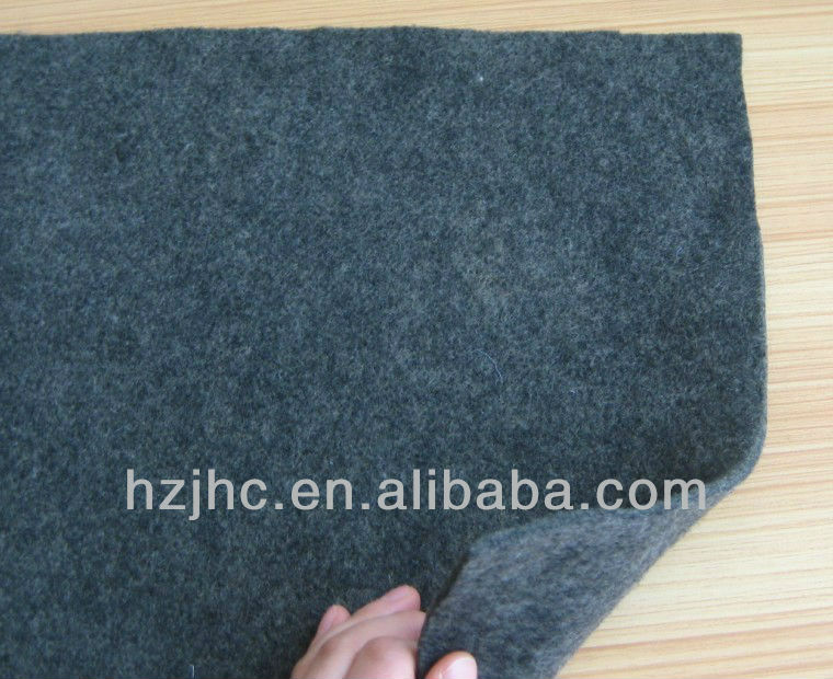 Fire retardant heated polyester non-woven needle punched felt back carpet underlay