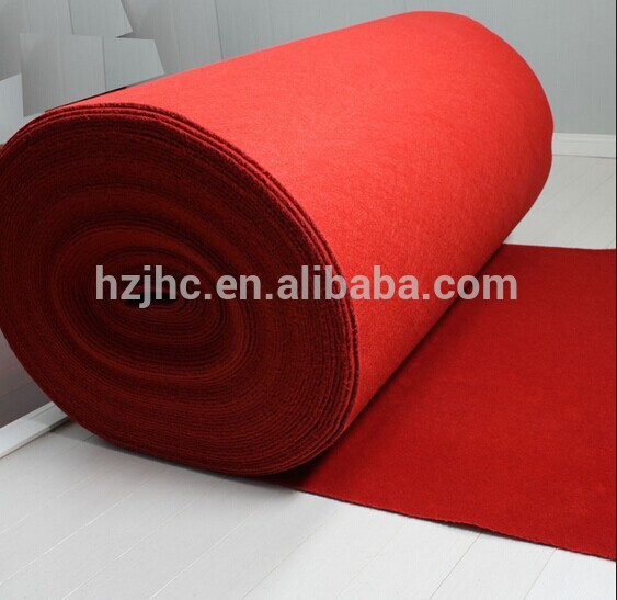 wedding red carpet polyester material