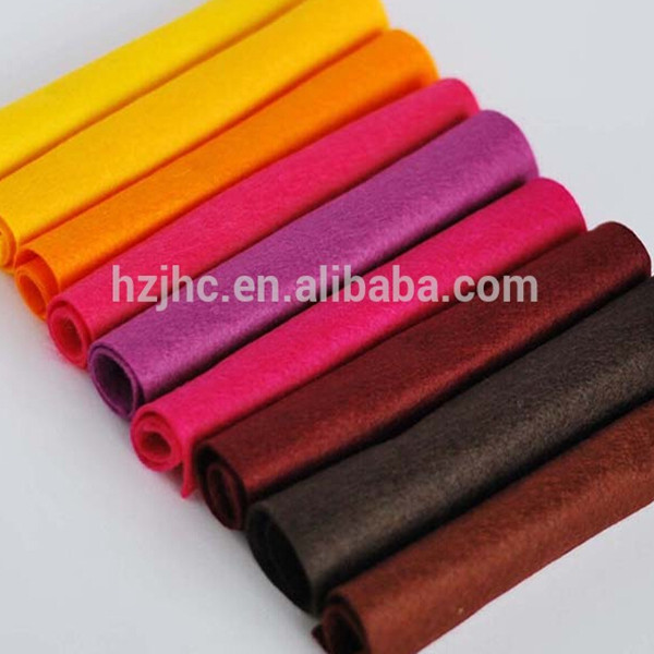 Polyester needle punched soft craft non woven felt fabric sheets/rolls