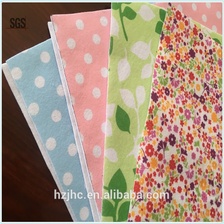 Colorful needle punched nonwoven fabric used for Yoga Mat