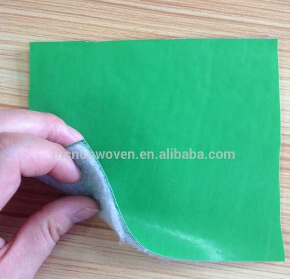 2017 Latest Design Nonwoven Fabric Suppliers - Laminated PE / PVC film backing polyester non-woven felt floor mat fabric – Jinhaocheng