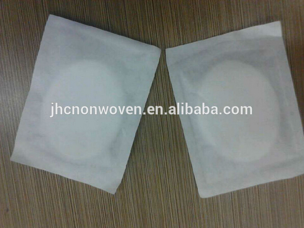Needle punched polyester nonwoven filling for eye mask