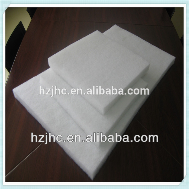 Thermal bonded/hot air through foam padding for clothing
