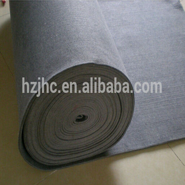 Wholesale plain nonwoven polyester hard needle felt shoe pad lining material