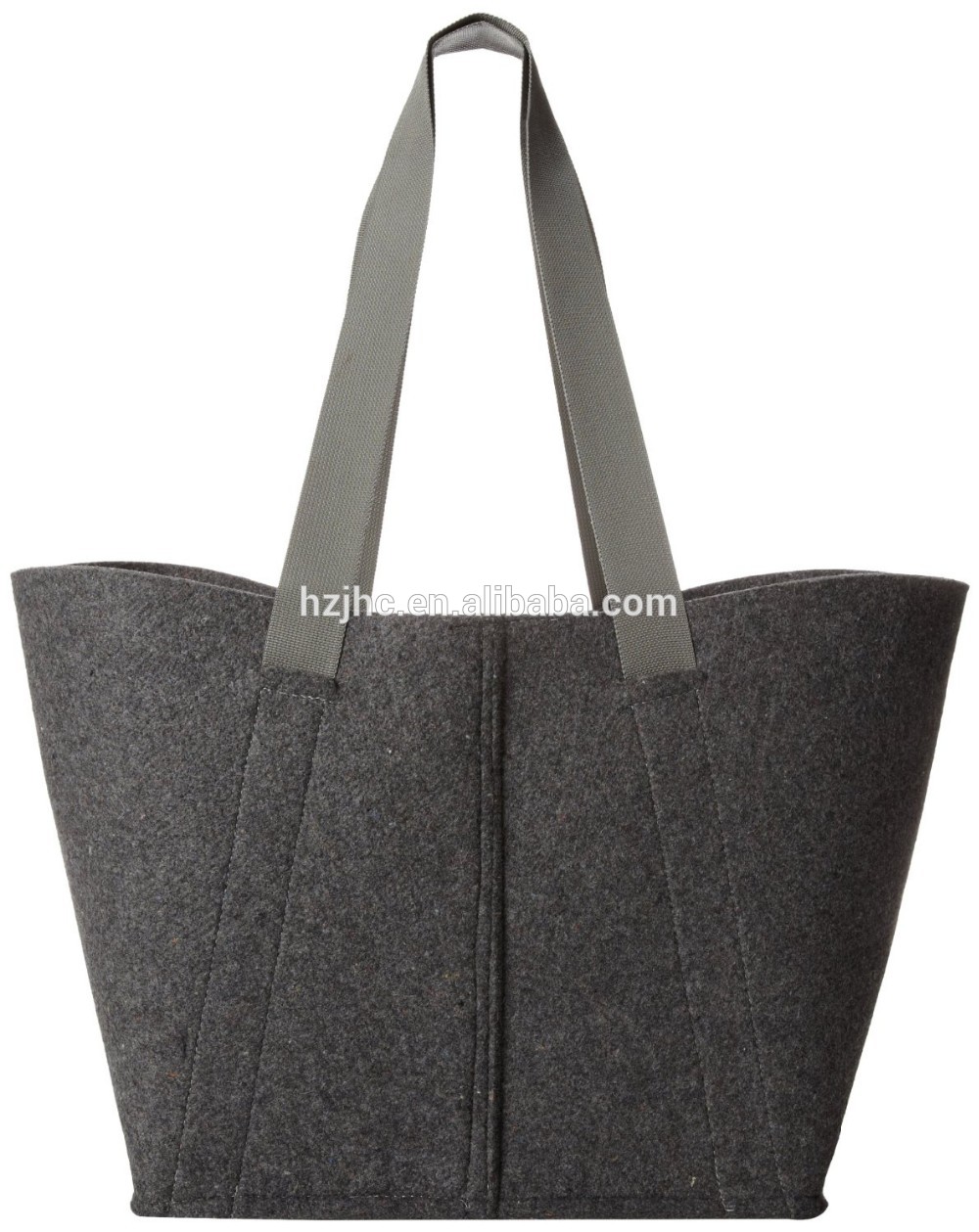 Customized polyester felt die cut tote bag