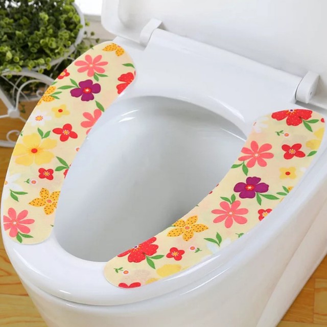 Waterproof and comfortable nonwoven polyester toliet seat for home