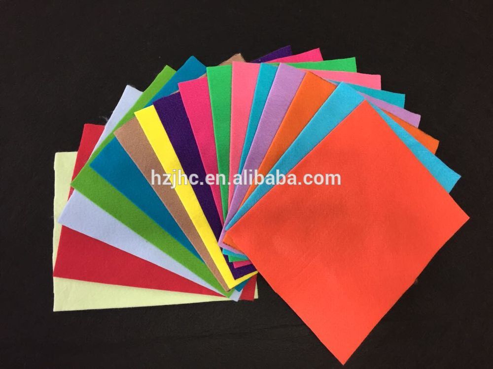 PriceList for Plain Weaving Oxford Fabric - Custom soft needle-punched non-woven polyester felt DIY craft sheet – Jinhaocheng