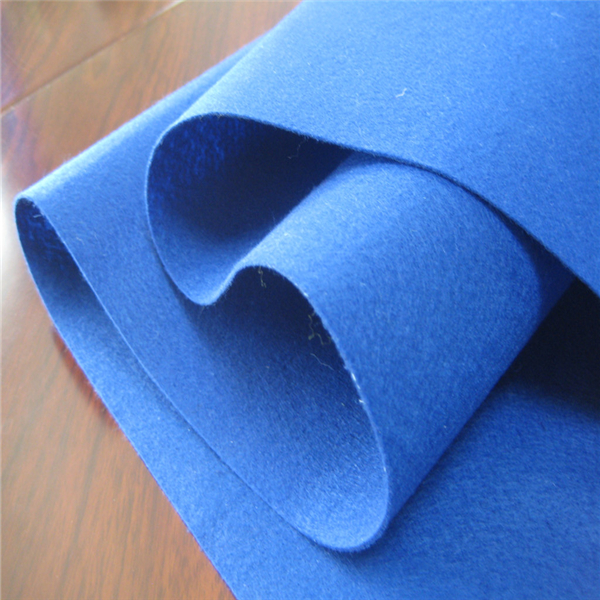 High quality colored needle punched nonwoven soft felt fabric