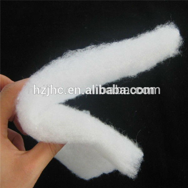 OEM Customized Beauty Care Nonwoven Roll - Thermal bonded silk wool polyester wadding batting padding – Jinhaocheng