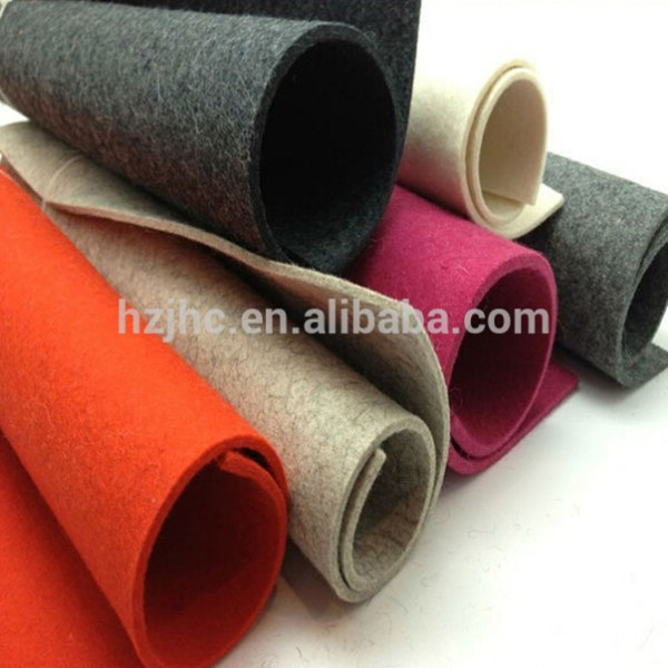 Needle punched 100% polyester plain non-woven auto car upholstery felt fabric