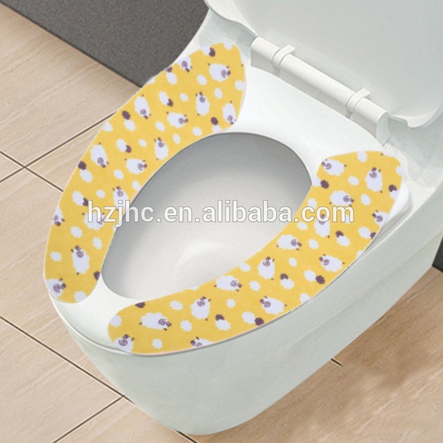 Wholesale Sticky Portable Felt Fabric Toilet Mat Set