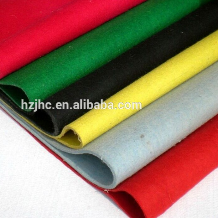 Colorful needle punched non woven 3mm merino wool felt