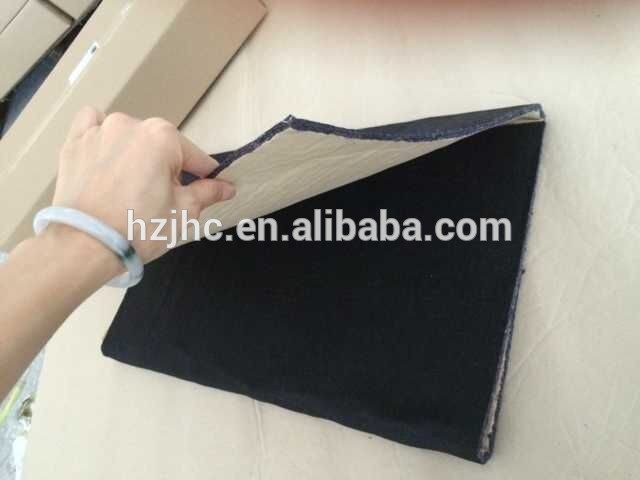Laminate adhesive non woven sound damping recycled felt fabric