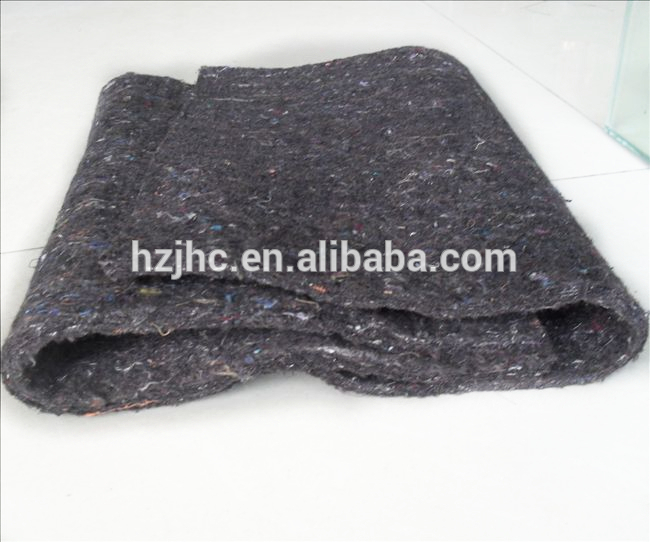 Customized waste recycling nonwoven carpet padding fabric