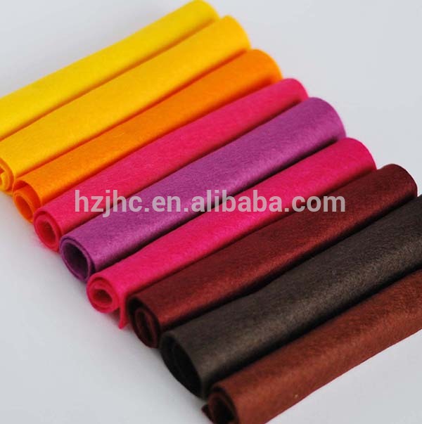Cheap colorful nonwoven handmade felt fabric used make ladies purses