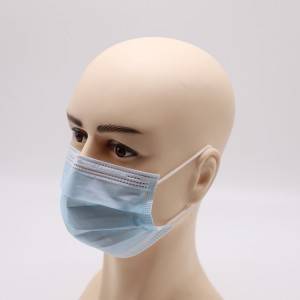 Kertakäyttöinen kasvonaamio Varastossa 3 Ply Earloop Face Mask |  JINHAOCHENG