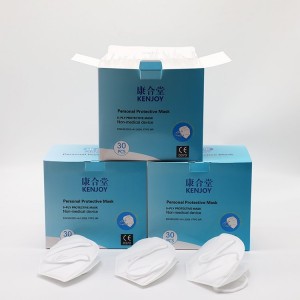 Wholesale ODM China Disposable Protective 4 Layers Earloop Breathable Face Mask KN95