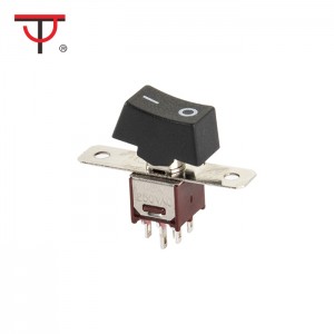 Přepínač miniaturního kolébkového ovladače a páky SRLS-202-A1