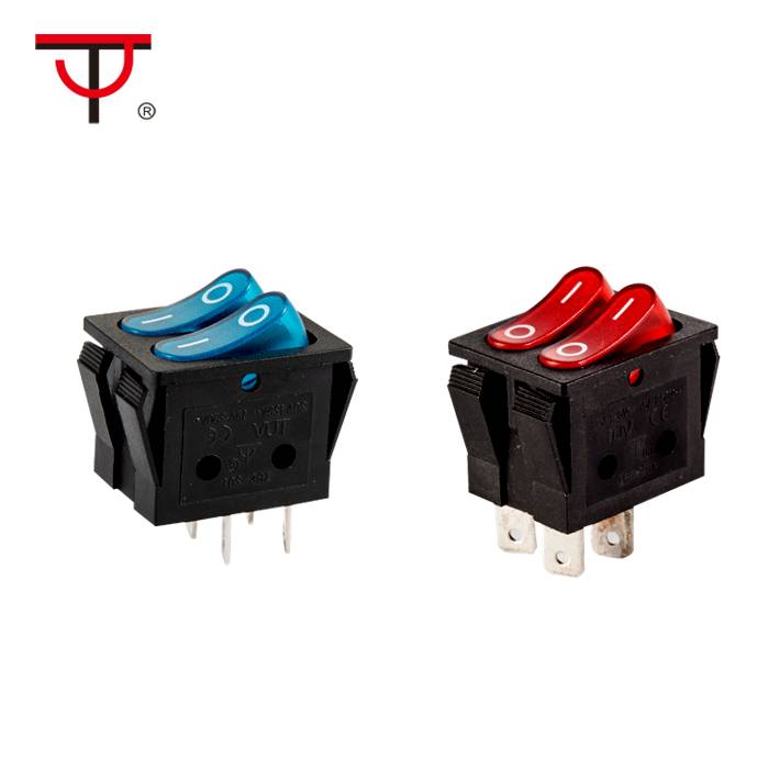 Fixed Competitive Price Miniature Rocker And Lever Handle - Double-poles Rocker Switch  RS-2101-3C – Jietong