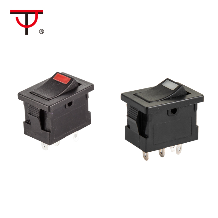 Low price for Three Position Rocker Switch - Miniature Rocker Switch   MIRS-101-3+LED – Jietong