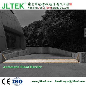 Embedded type heavy duty automatic flood barrier