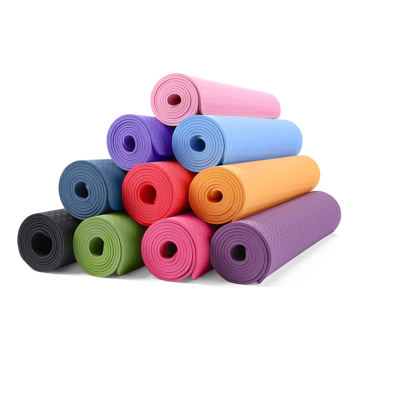 High Density TPE Anti-Tear Custom Exercise Yoga Mat With Carrying Strap Featured Image