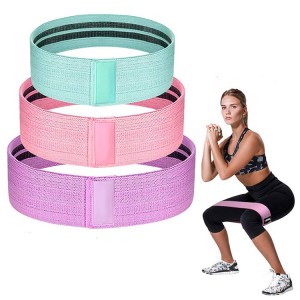 Comfortable Strong Exercise Gym Fitness Cotton Loop Mini Elastic Hip Circle Fabric Resistance Bands