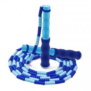 Jointop adjustable pvc counter jump rope skipping beads, durable pp skipping rope with ball bearings