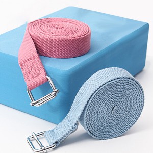 wholesale cheap fitness workout cotton yoga mat stretch strap