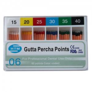 د غاښونو د توزیع وړ Gutta Percha Points T0.04T0.06 لوی ټیپر
