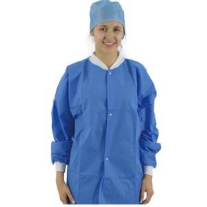 Hot-selling Disposable Medical Cpe Gown - Non Woven Lab Coat (Visitor Coat) – Snap Closure – JPS Medical