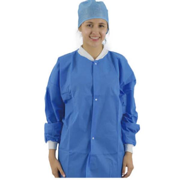 Non Woven Lab Coat (Visitor Coat) – Snap Closure Featured Image