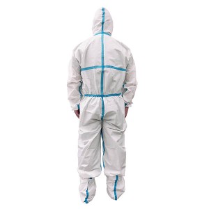 Polypropylene Microporous film Coverall with Adhesive Tape 50 – 70 g/m²
