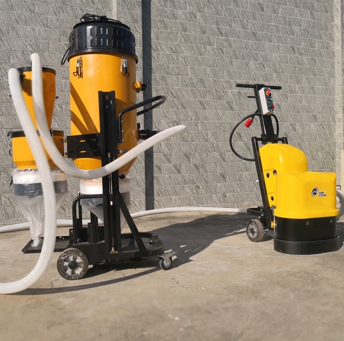 Hand Held Floor Polishing Machine With A Dust Collector