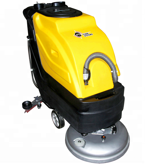 Electric Floor Scrubber Carpet Extractor Cleaning Type And Plastic Material