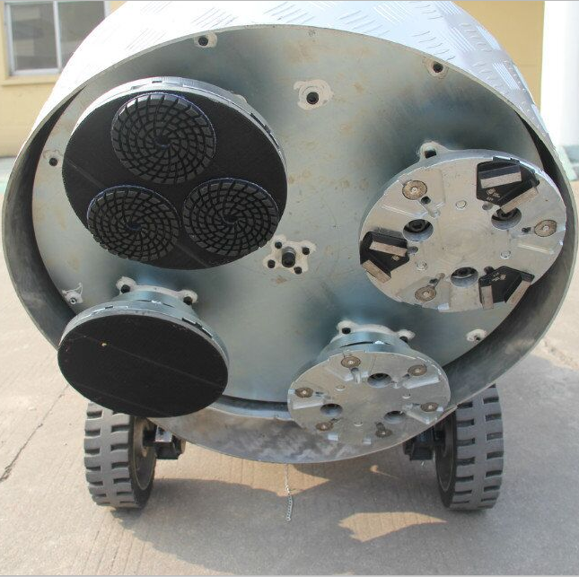 four disc planetary belt driven floor grinder