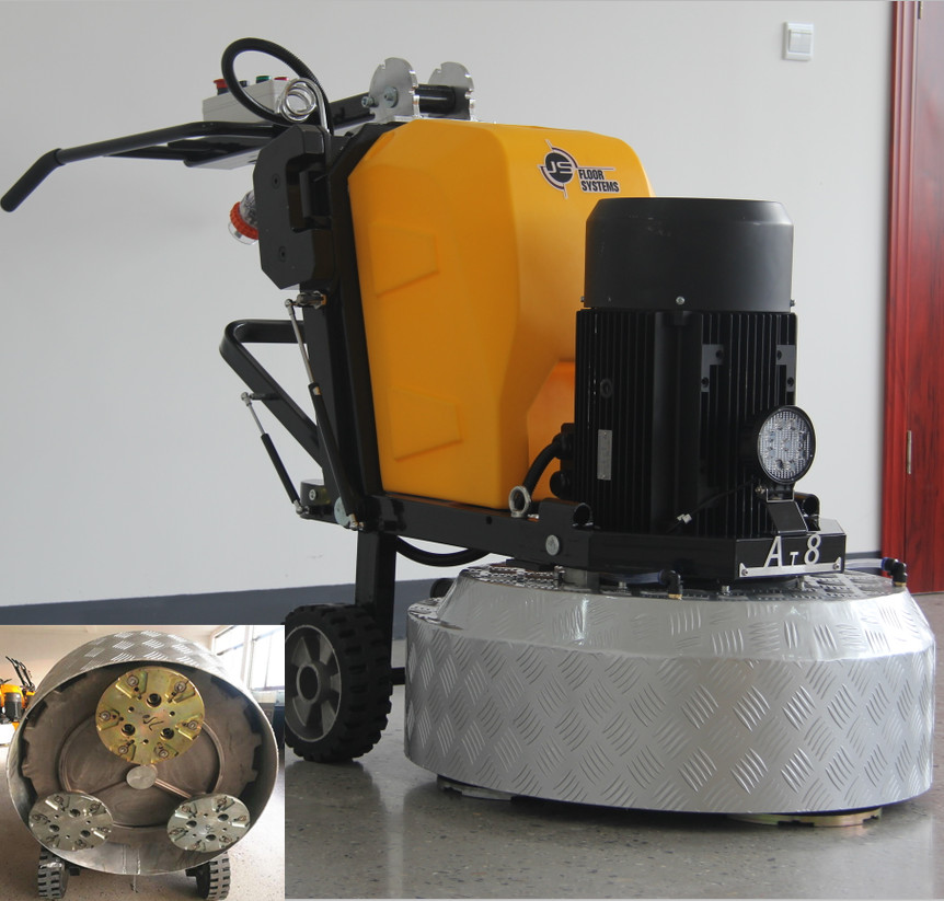 Concrete floor grinding wet or dry and edge polisher