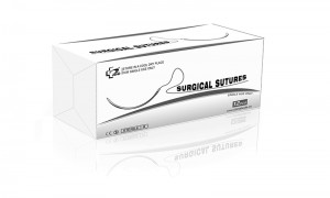 Stainless steel surgical suture thread with needles
