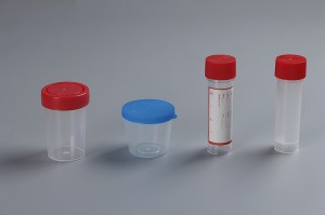 Medical Disposable Plastic Red Cap Sterile 30ml,40ml,50ml,60ml,80ml,100ml,120ml Specimen Urine Container