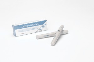 Dispositivo desbotable Seguridade do Sangue Lancet Pen