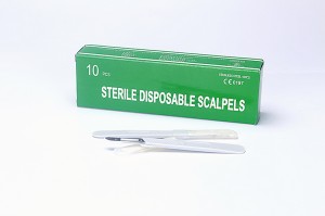 Disposable Stainless Steel Surgical Blades With Plastic Handle