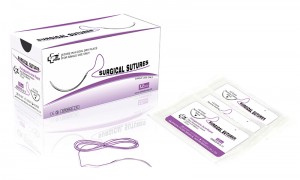 Polyglycolic acid Rapid surgical suture thread with needles