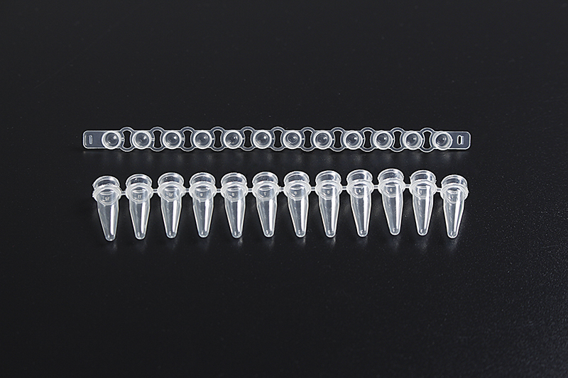 Best quality Boiling Flask 5ml -
 Plastic Disposable PCR Tube 0.2ml 12 Strips Flat Cap – Huida