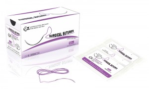 PGA910 surgical suture thread with needles