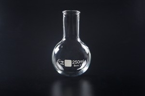 1115-1 Laboratory Glass ruwan Flask Zagaye Kasa Wide Nick 5ml