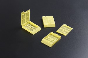Plastic Tissue Ynbêding Cassette Strip Holes Removable Lid