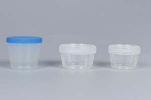 Eldobható műanyag steril köpetgyűjtés Container 20ml, 30ml, 40ml
